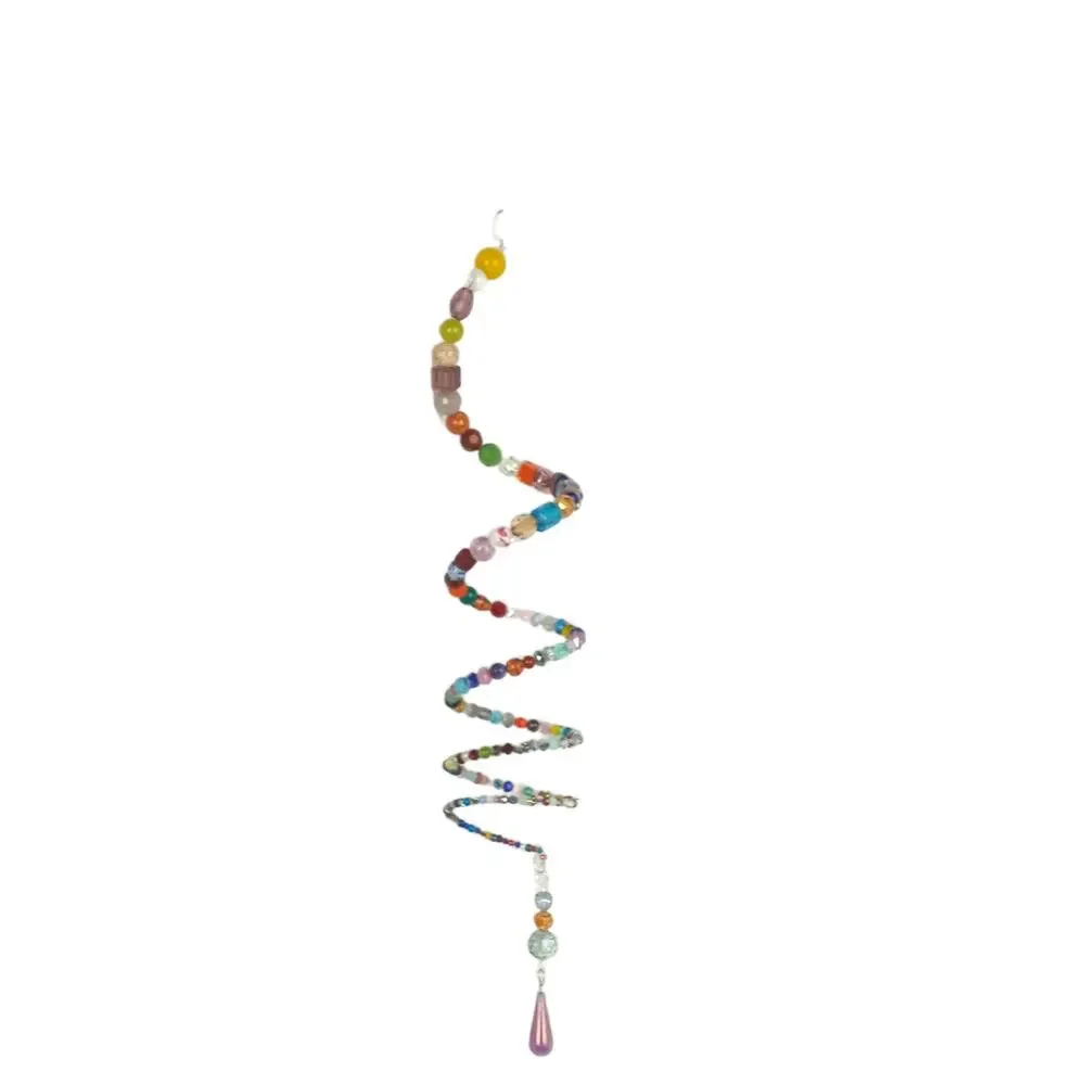 HANDMADE Glass Beaded Spiral Sun Cacher. 15